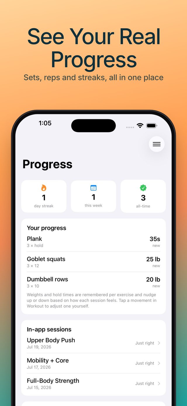 Clock-In Everyday progress screen