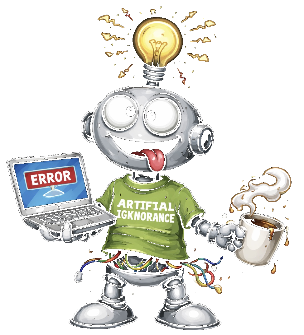 Artificial Igknorance Robot Mascot